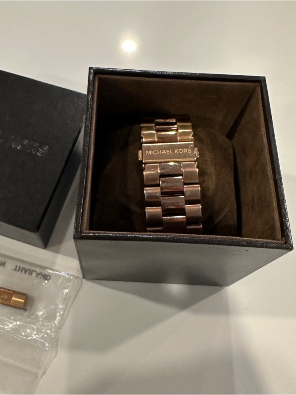 Michael Kors Rose Gold-Tone Chronograph Watch - Picture 6 of 9